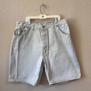 Vintage 90s Hunt Club khaki denim mens shorts size 38